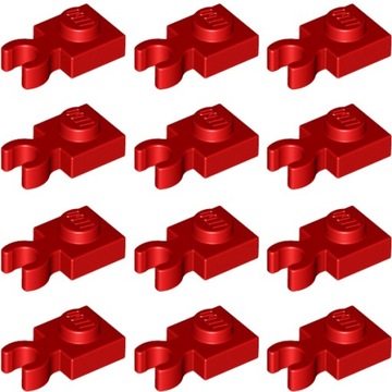 LEGO Płytka Mod 1x1 Clip Czerwony 6337002 4085d - 12szt