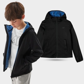 СПОРТИВНАЯ КУРТКА ИЗ СОФТШЕЛЛА С КАПЮШОНОМ ДЛЯ МАЛЬЧИКОВ 4F AW24M269