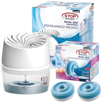 CERESIT AERO360 POCHŁANIACZ WILGOCI BIAŁY KAPSUŁKI