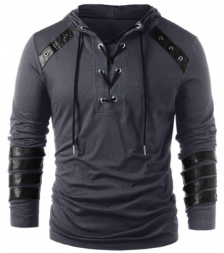 Bluza fantasy Wiedźmin Assassin`s Creed szara L