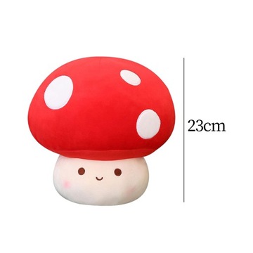 Urocza Zabawka Pluszowa Ozdoba Grzybek Czerwony 23