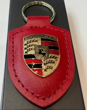 Брелок с эмблемой Porsche - красный