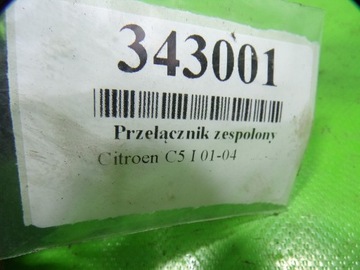 CITROEN C5 C8 PEUGEOT 206 307 406 PŘEPÍNAČ KOMBINOVANÝ MINCE 96477546XT