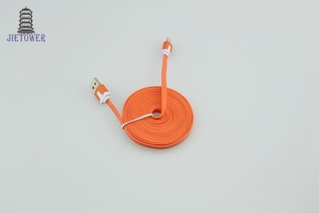 USB - плоский кабель microUSB, 3 м