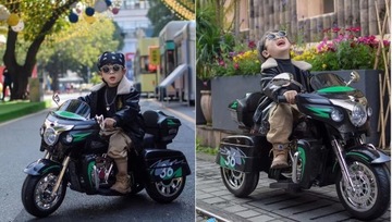 МОТОР GOLDWING АККУМУЛЯТОРНЫЙ 2x 12 В КОЖАНЫЙ МОТОР ЗВУК МОТОРА СВЕТОДИОДНЫЕ СВЕТОДИОДЫ