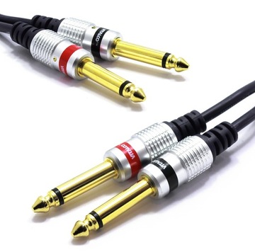 KABEL 2x JACK - 2x JACK 6,3 MONO 3m VITALCO MK48
