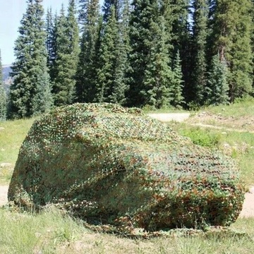 Сетка военная садовая камуфляжная двойная со шнурком 1,5х25м.