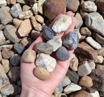 Речная галька Желтый Янтарь 20-40мм Камень 20кг