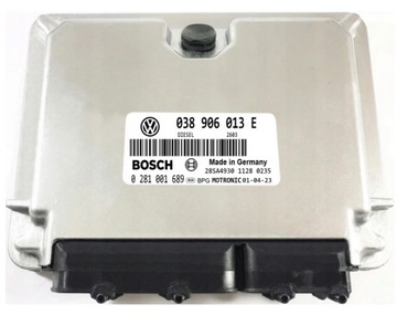 JEDNOTKA ECU VW 038906013E 0281001689 IMOBILIZÉR OFF