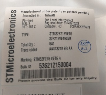 STM32F215VET Микроконтроллер 32 бита