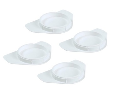 Колпачок пластиковый диаметром 35 мм, белый с крылышками.