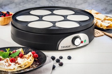 БОЛЬШИЕ ДВУСТОРОННИЕ БЛИНЫ Блинница 2 в 1 DualPancake XXXL TRANSA 1500 Вт