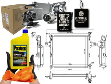 CHLADIČ MOTORU VODY JEEP COMMANDER GRAND CHEROKEE #PETROLHEAD PRO+ KIT5
