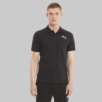 PUMA KOSZULKA SPORTOWA MĘSKA POLO T-SHIRT KRÓTKI RĘKAW BAWEŁNA LOGO r. M