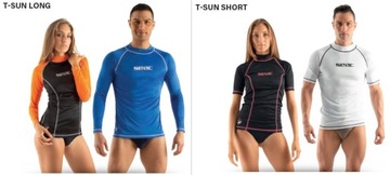 Рашгард мужская УФ футболка SEAC T-SUN синяя с длинными рукавами M