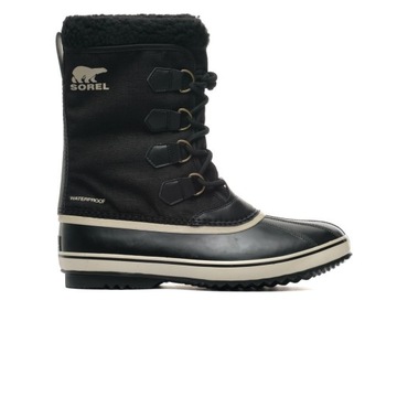 Buty Sorel 1964 PAC NYLON, męskie czarne śniegowce 1855191011 43