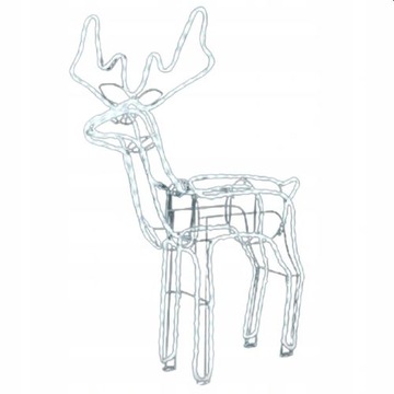 СВЕТОДИОДНЫЕ СВЕТЯЩИЕСЯ РОЖДЕСТВЕНСКИЕ ОРНАМЕНТЫ ЛАМПЫ «ОЛЕНЬ» ХОЛОДНЫЙ БЕЛЫЙ