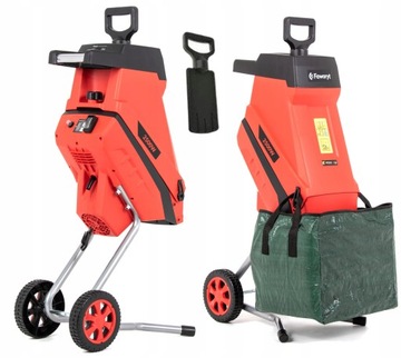 RĘBAK ROZDRABNIACZ GAŁĘZI TARCZOWY 2500W 45mm 25L
