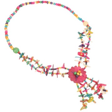 Колье-чокеры с украшениями из скорлупы кокоса