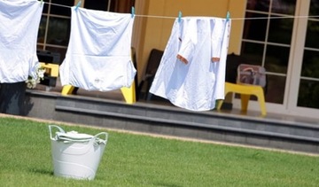 KOSZ OGRODOWY NA TRAWĘ LIŚCIE PRANIE ZABAWKI 45L