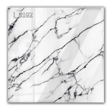 Panel szklany hartowany 60x60 BIAŁO-CZARNY MARMUR kuchnia