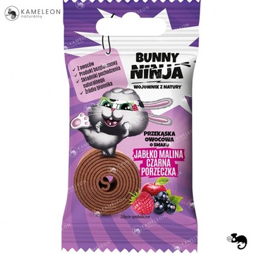 BUNNY NINJA przekąska owocowa MIX SMAKÓW Truskawka Mango Porzeczka x15 225G