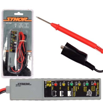 STHOR TESTER ALTERNATORA I AKUMULATORA 12V MIERNIK