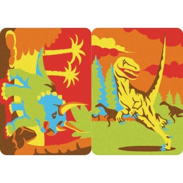 Песок Sabbiarelli для раскраски Динозавры