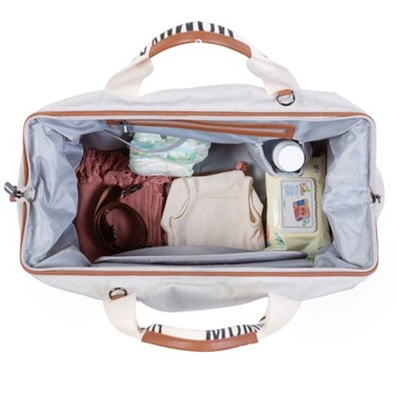 Childhome torba mommy bag signature szara