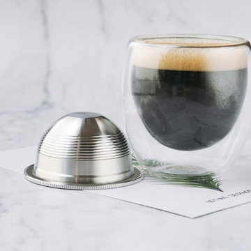 КОФЕЙНАЯ КАПСУЛА ДЛЯ NESPRESSO VERTUO Нержавеющая сталь