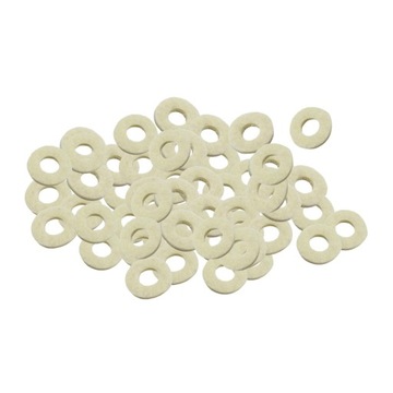 50 Pieces Trumpet Valve Felt Washers Pad Musical Instrument White