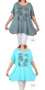 Туника блузка длинная женская вискоза Geil 5xl 6xl Colors