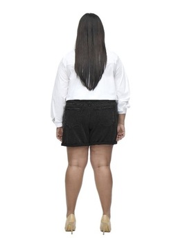 ДЖИНСОВЫЕ ШОРТЫ CARMAKOMA ГРАФИТОВЫЕ O145 52