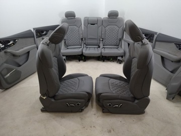 ОБИВКА СИДЕНИЙ БОКОВИНЫ ТУННЕЛЬНАЯ КОЖА AUDI SQ7 Q7 4M 2015-2019