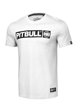 PITBULL T-SHIRT LEKKA KOSZULKA MĘSKA NADRUK HILLTOP BASIC BAWEŁNA BIAŁA L