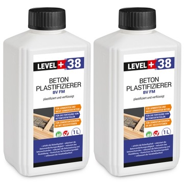 Plastyfikator do Betonu 2L Domieszka Level+38