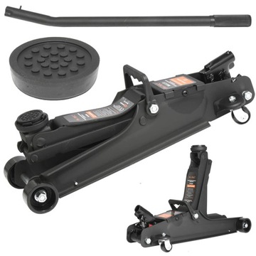 АВТОМОБИЛЬНЫЙ ПОДЪЕМНИК 2500кг FROG JACK 2.5T НИЗКИЙ 80мм + РЕЗИНОВЫЙ макс. 380мм