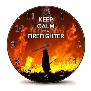 Часы с вашим фото Логотип волонтерской пожарной охраны Герб