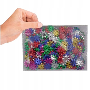 РАЗНОЦВЕТНЫЕ КОНФЕТТИ С БАЙЕТКАМИ ДЕКОРАТИВНЫЕ ИЗДЕЛИЯ