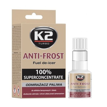 K2 ANTI-FROST ODMRAŻACZ PALIWA BENZYNA DIESEL
