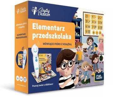 CZYTAJ Z ALBIKIEM ZESTAW ELEMENTARZ PRZEDSZKOLAKA + PIÓRO ALBI ALBIK CZYTA