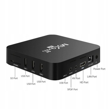 SMART TV BOX 16 ГБ MQX PRO 4K ANDROID NETFLIX HBO