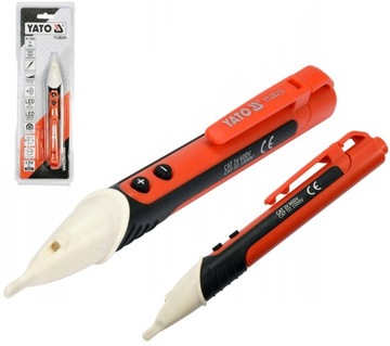 ТЕСТЕР НАПРЯЖЕНИЯ YATO ИНДУКТИВНЫЙ ТЕСТЕР НАПРЯЖЕНИЯ СВЕТОДИОДЫ 90-1000 YT-28310