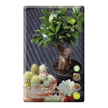 Podłoże beztorfowe kaktus Sukulenty bonsai 10l
