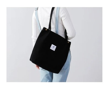 New Corduroy Shoulder Bag for Women Cotton Cloth V