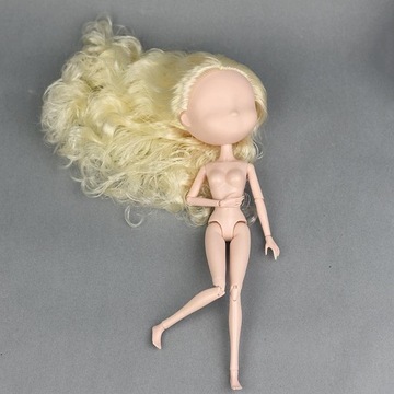 Лепка головы с вьющимся париком для BJD, деталь