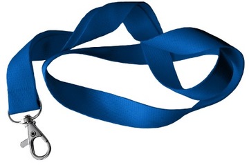 SMYCZ NIEBIESKA 20mm / na: identyfikator holder etui karty zbliżeniowe