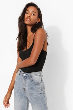 AA86 CZARNE BODY SLINKY BOOHOO 40