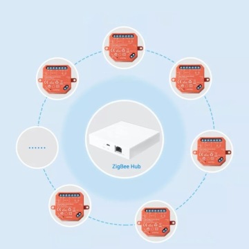 Интеллектуальная реле контроллер 2 цепи освещение Zigbee Lr Tuya