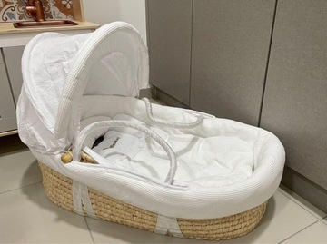 LAYETTE Постельное белье для MOSES BASKET 6 шт. МАТРАС БУТИК СТЕКЛО БЕЛАЯ ВАФЕЛЬ